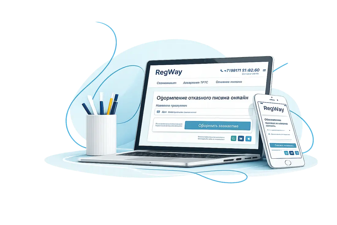 Оформление отказного письма в RegWay